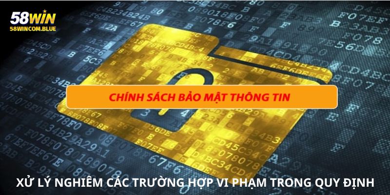 Cách xử lý người chơi khi vi phạm điều khoản